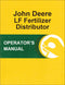 JD LF Fertilizer Distributor - Operator's Manual