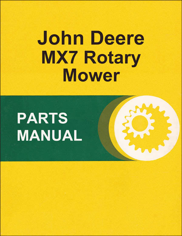 JD MX7 Rotary Mower - Parts Catalog