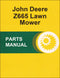 JD Z665 Lawn Mower - Parts Catalog