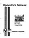 Massey Ferguson 165 Tractor - Operator's Manual