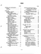 Table of contents or index page from a technical manual or book with text and numbers.
