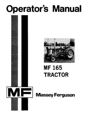 Massey Ferguson 165 Tractor Manual