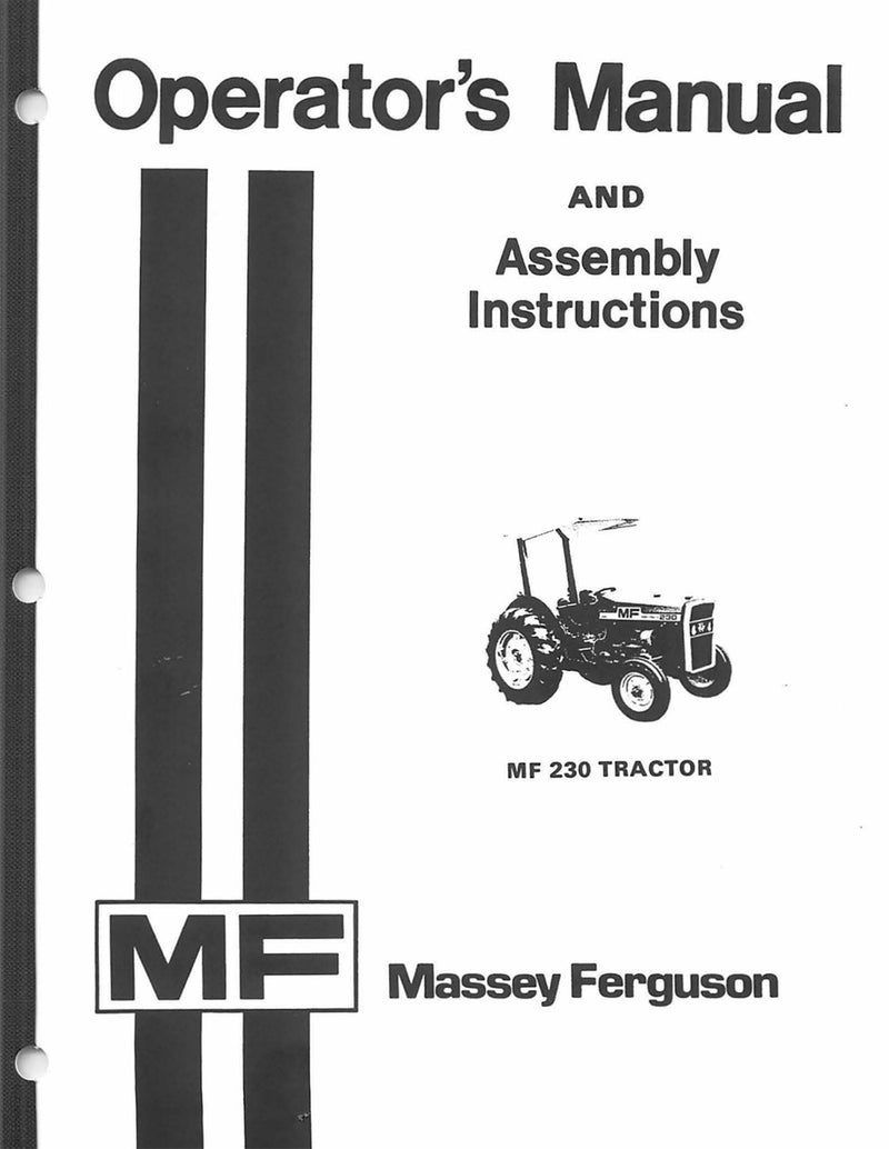 Massey Ferguson 230 Tractor Manual