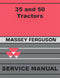 Massey Ferguson 35 and 50 Tractor - Service Manual