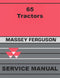 Massey Ferguson 65 Tractor - Service Manual