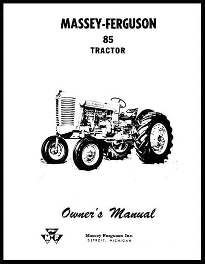 Massey Ferguson 85 Tractor Manual