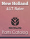 New Holland 417 Baler - Parts Catalog