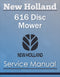 New Holland 616 Disc Mower - Service Manual