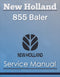 New Holland 855 Baler - Service Manual