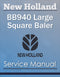 New Holland BB940 Large Square Baler - Service Manual