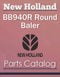 New Holland BB940R Round Baler - Parts Catalog