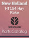 New Holland HT154 Hay Rake - Parts Catalog