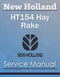 New Holland HT154 Hay Rake - Service Manual