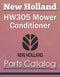 New Holland HW305 Windrower/ Mower Conditioner - Parts Catalog