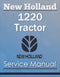 New Holland 1220 Tractor - Service Manual