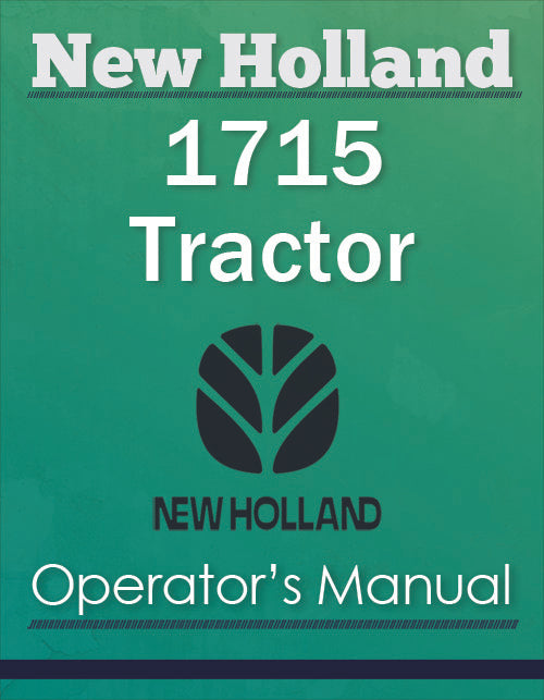 New Holland 1715 Tractor - Operator's Manual