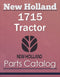 New Holland 1715 Tractor - Parts Catalog