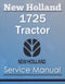 New Holland 1725 Tractor - Service Manual