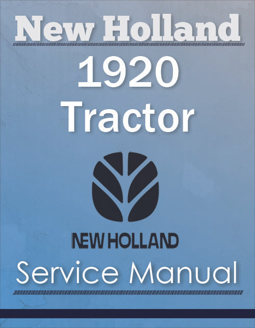 New Holland 1920 Tractor - Service Manual