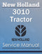 New Holland 3010 Tractor - Service Manual