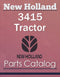 New Holland 3415 Tractor - Parts Catalog