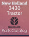 New Holland 3430 Tractor - Parts Catalog