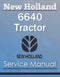 New Holland 6640 Tractor - Service Manual