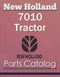 New Holland 7010 Tractor - Parts Catalog