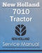 New Holland 7010 Tractor - Service Manual