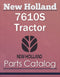 New Holland 7610S Tractor - Parts Catalog