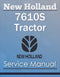 New Holland 7610S Tractor - Service Manual