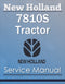 New Holland 7810S Tractor - Service Manual