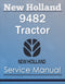 New Holland 9482 Tractor - Service Manual