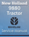 New Holland 9880 Tractor - Service Manual