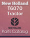 New Holland T6070 Tractor - Parts Catalog