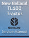 New Holland TL100 Tractor - Service Manual