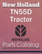New Holland TN55D Tractor - Parts Catalog