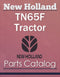New Holland TN65F Tractor - Parts Catalog