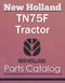 New Holland TN75F Tractor - Parts Catalog