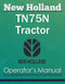 New Holland TN75N Tractor - Operator's Manual