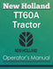 New Holland TT60A Tractor - Operator's Manual