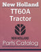 New Holland TT60A Tractor - Parts Catalog