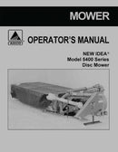 New Idea 5406, 5407, 5408, 5409, and 5410 Disc Mower - Operator's Manual