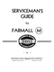 International Harvester Farmall M Tractor - Serviceman's Guide