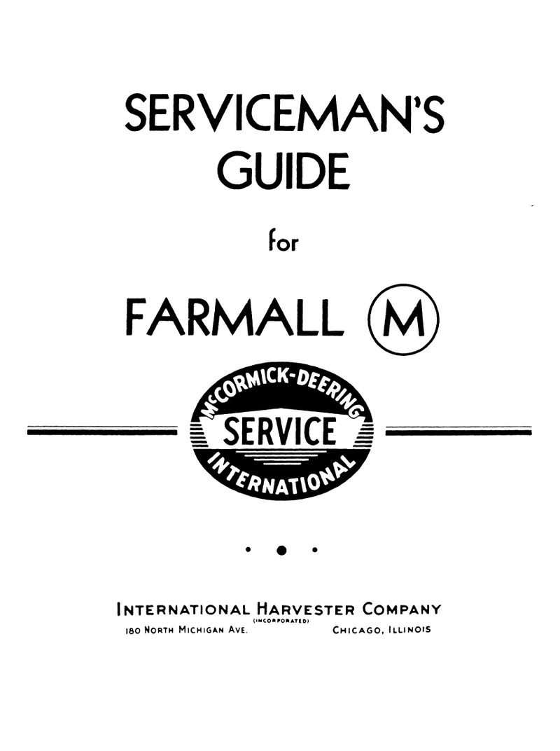 International Harvester Farmall M Tractor - Serviceman's Guide