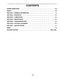 Table of contents for the New Holland 640 baler