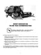 International 1440, 1460, and 1480 Combines Manual