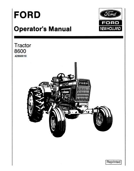 Ford 8600 Tractor Manual