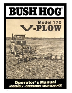 Bush Hog Model 170 V-Plow Manual