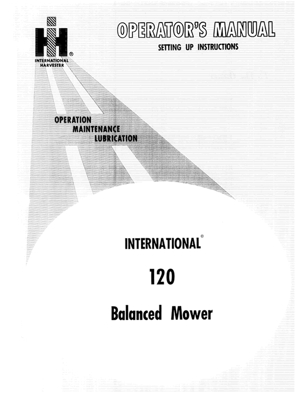 International 120 Balanced Mower Manual